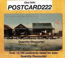 NY Freeport Long island 1910 antique postcard VILLAGE CANDY STORE NASSAU