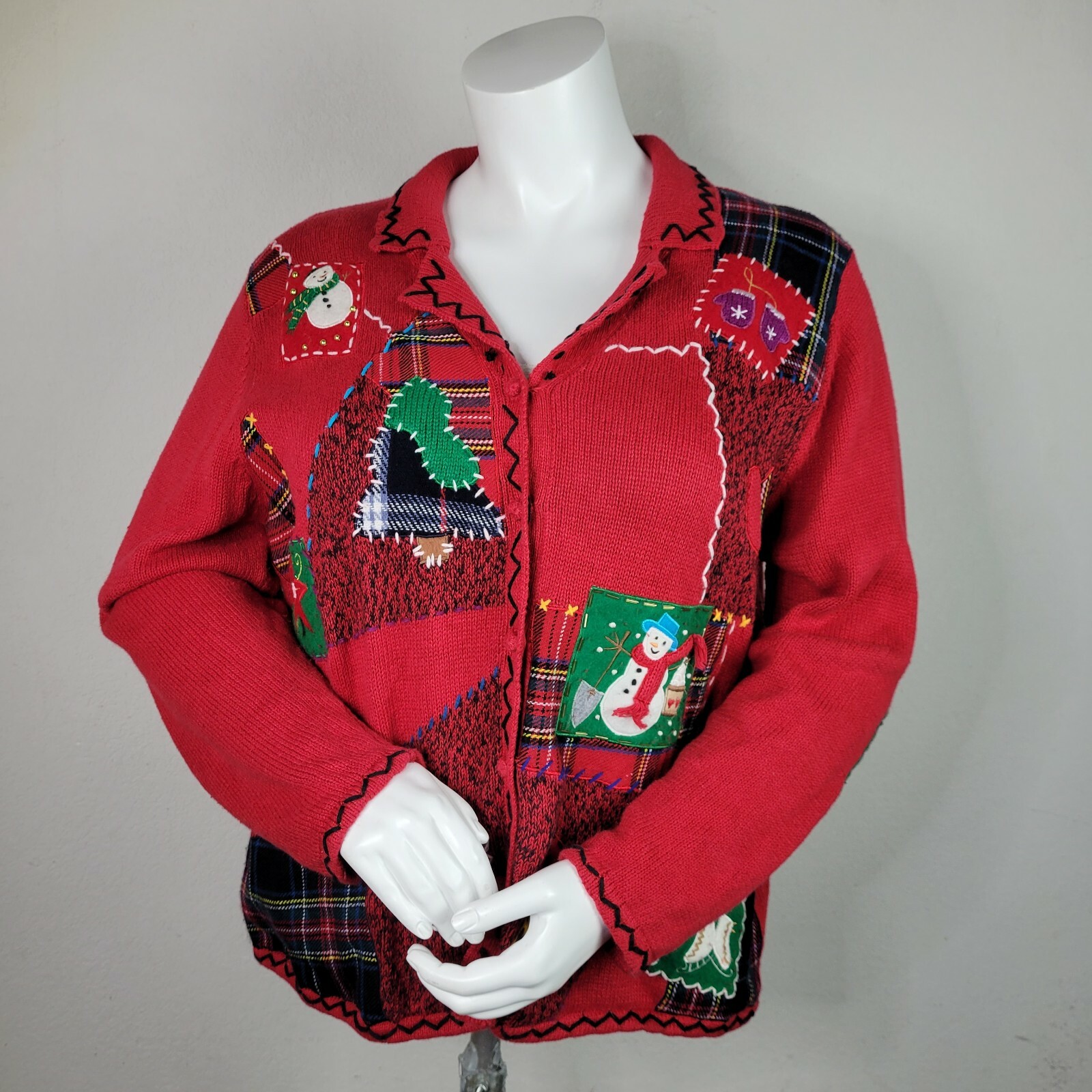 Designers Original Studios Joy Patchwork Snowmen … - image 1