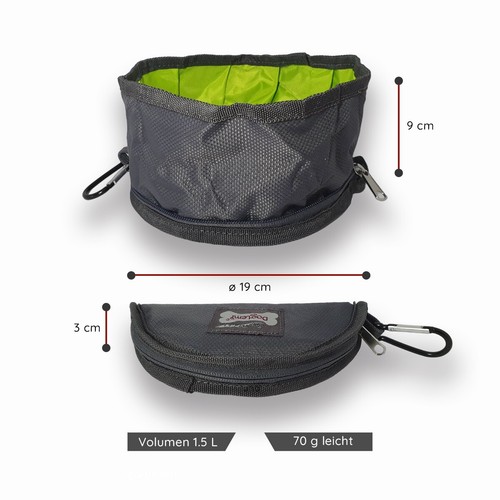NEU Doglemi Faltnapf faltbarer Reisenapf Wassernapf Futternapf für Hunde TOP - Bild 3 von 6