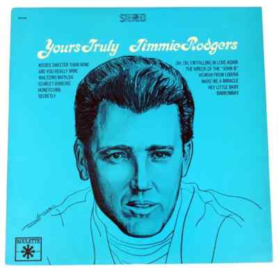 Jimmie Rodgers Yours Truly, Jimmie Rodgers Roulette Vinyl LP