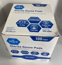 Medpride 4    x 4    Sterile Gauze Pads for Wound Dressing 100-Pack