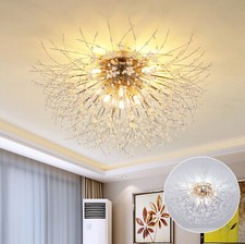 Modern Sputnik Crystal Chandelier Fireworks Lamp Bedroom Ceiling Light Fixture