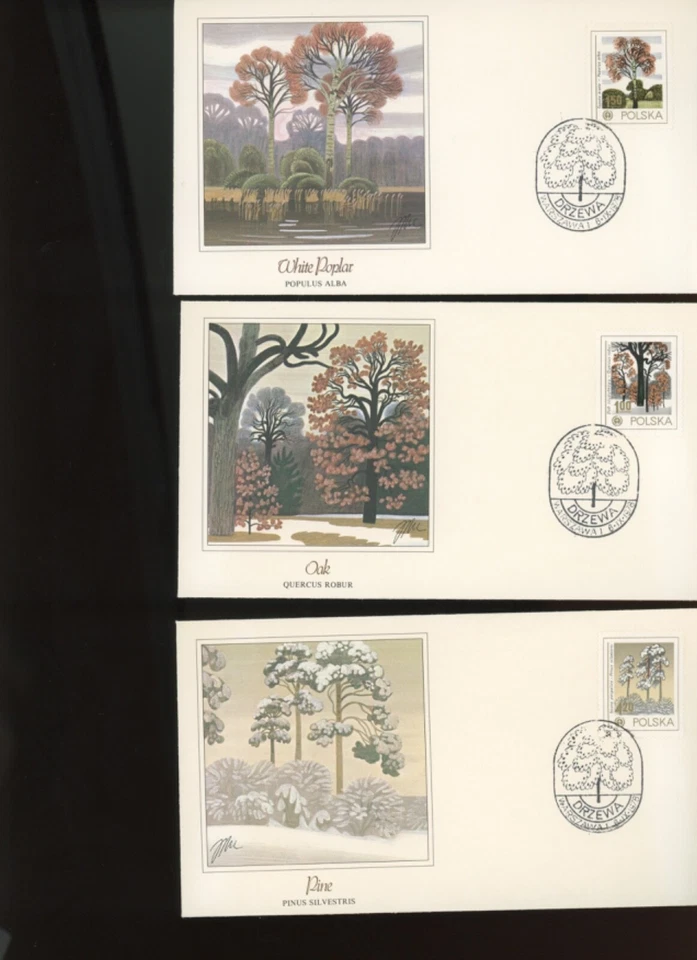 Poland Stamps 6 FDC Fleetwood IMPRESSIONS FROM THE WOODLANDS (mb34 - Image 2 of 3