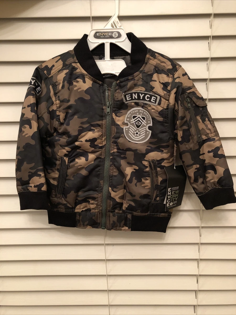 Boys camo bomber jacket sale