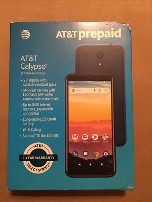 Att Prepaid Phone Calypso Chameleon Blue Android 10 | eBay