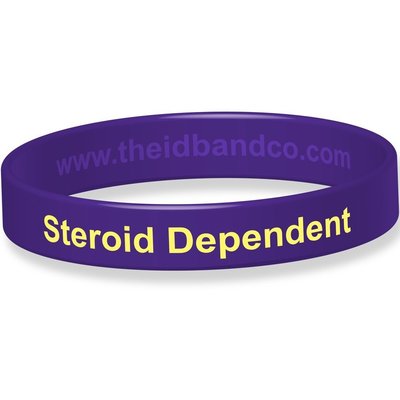 Nebenniereninsuffizienz - Steroidabhängiges silikonabhängiges medizinisches Armband