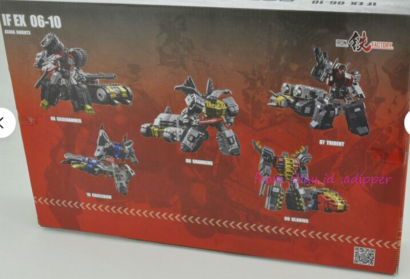 Perfect Iron Factory If Ex-06-10 Asura Knights Dinobot Set Mini