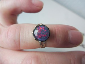 Jewelry Watches Beautiful Opal Ring With Flower Design Deep Welo Fire Opal Trendy Women S Ring Fine Jewelry