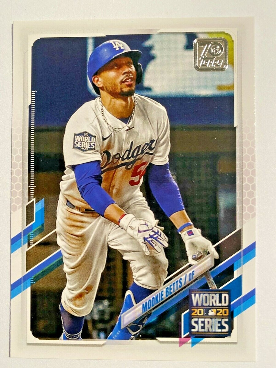 2021 Topps Series Baseball Mookie Betts #15 World Series Dodgers