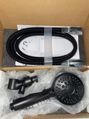 Delta 75511BL 1.75 GPM Multi Function Hand Shower - Includes Hose, Matte Black - Picture 2 of 2