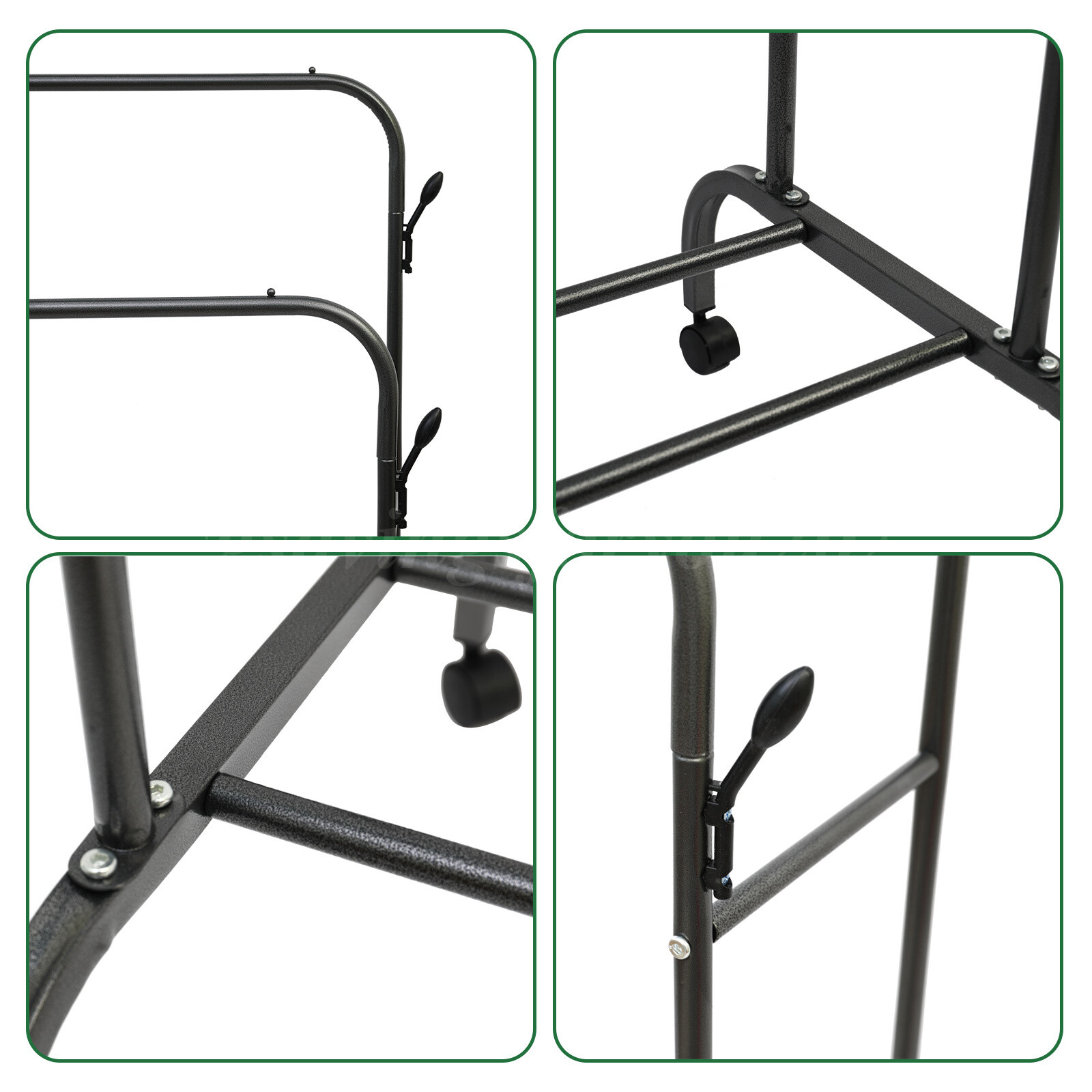 Heavy Duty Clothes Rack Closet Storage Shelf Garment Rack Clothing With Wheels