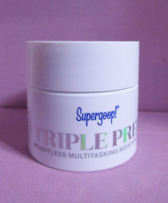 Supergoop! Triple Prep Weightless Multitasking Moisturizer SPF40- 10mL Trial Sz
