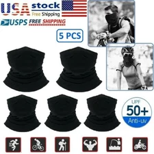 5PCS Cooling Neck Gaiter Face Cover Scarf Sun Shield Balaclava Bandana Headbands