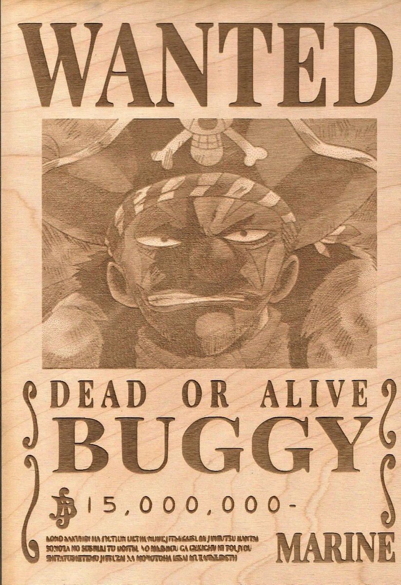 One Piece - Buggy Wanted Poster | eBay
