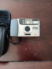 PENTAX PC-550 Pentax Lens 28mm AF 35mm Film Camera with strap And Case