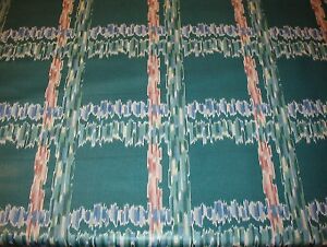 SOUTHWEST POLISHED COTTON DRAPERY//Lt Upholstery FABRIC New BLUE PINK GREEN WHITE