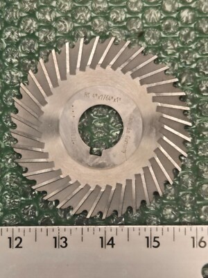 4'' X 7/64'' X 1'' Metal Slitting Saw, HSS, Str. Tooth, Side Chip Clearance GERMANY