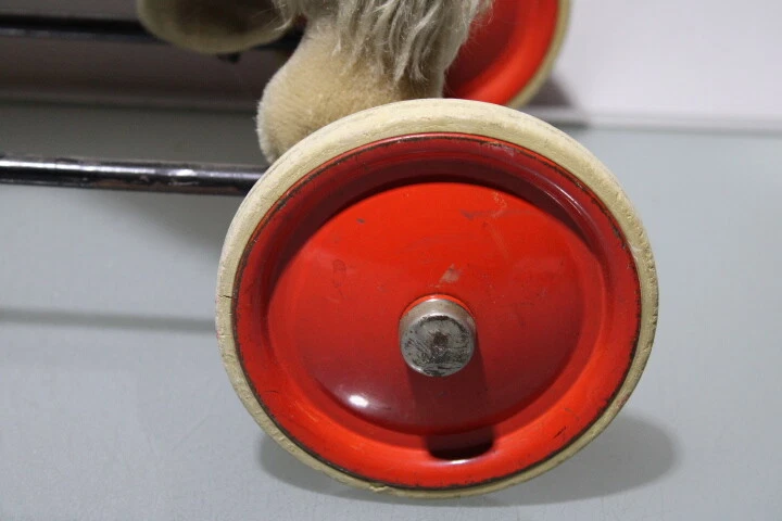 Antikes Spielzeug VINTAGE Steiff Hund auf Rädern Sitzhund 55cm (H462-6263-1-A45) - Bild 4 von 4