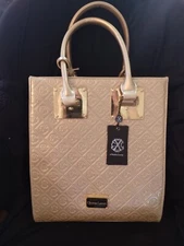 Christian La Croix Gold Bag Purse 13 x 11 x 5 NWT $118