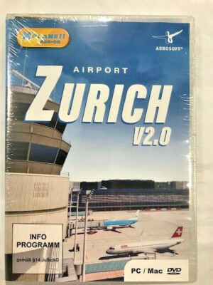 Airport Zurich v2.0 Xplane 11 Add-on PC/MAC DVD NEW!