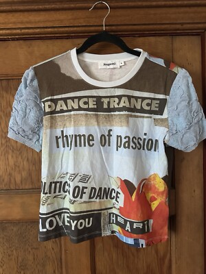 Desigual Women's Top Euro Y2k Print Size M