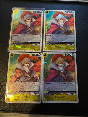 OP06-100 Inuarashi Jolly Roger Foil PRB-01 x4 Playset One Piece Card Game TCG