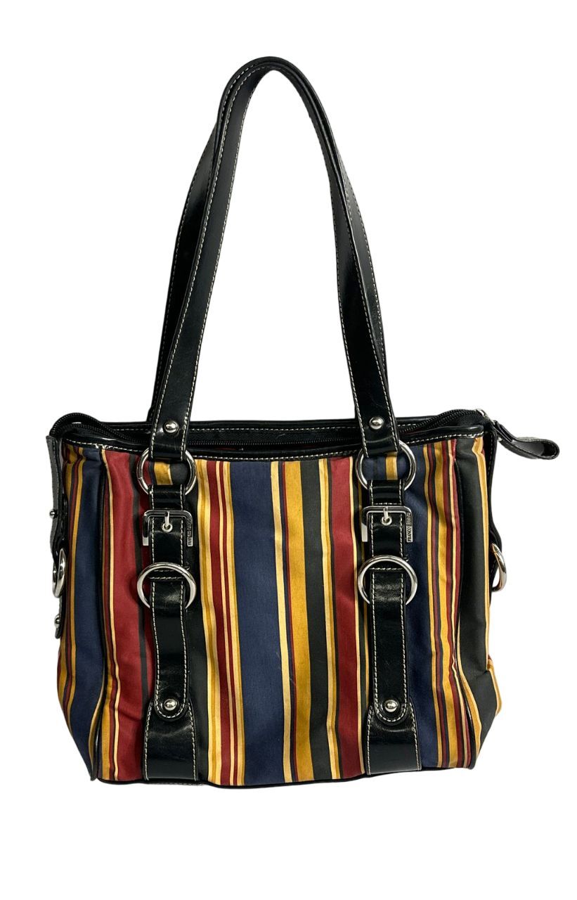 Franco Sarto Stripes Top Handle Bag. 12
