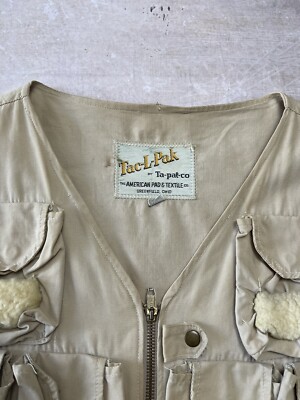 Vintage 1940s Ta-Pat-Co Men's Fly Fishing Vest American Pad