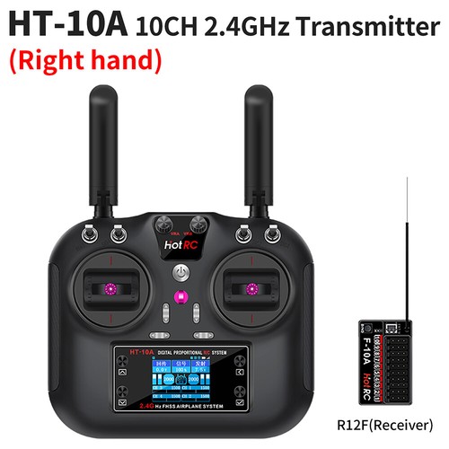 HotRC HT-10A 2.4GHz 10CH 10A RC Transmitter PWM FHSS F-10A Receiver Radio System - Picture 31 of 33