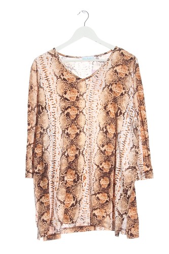 Paréo Ou Cache-maillot Taille Unique - Imprimé Animalier Bicolore Brun Et Blanc Cassé