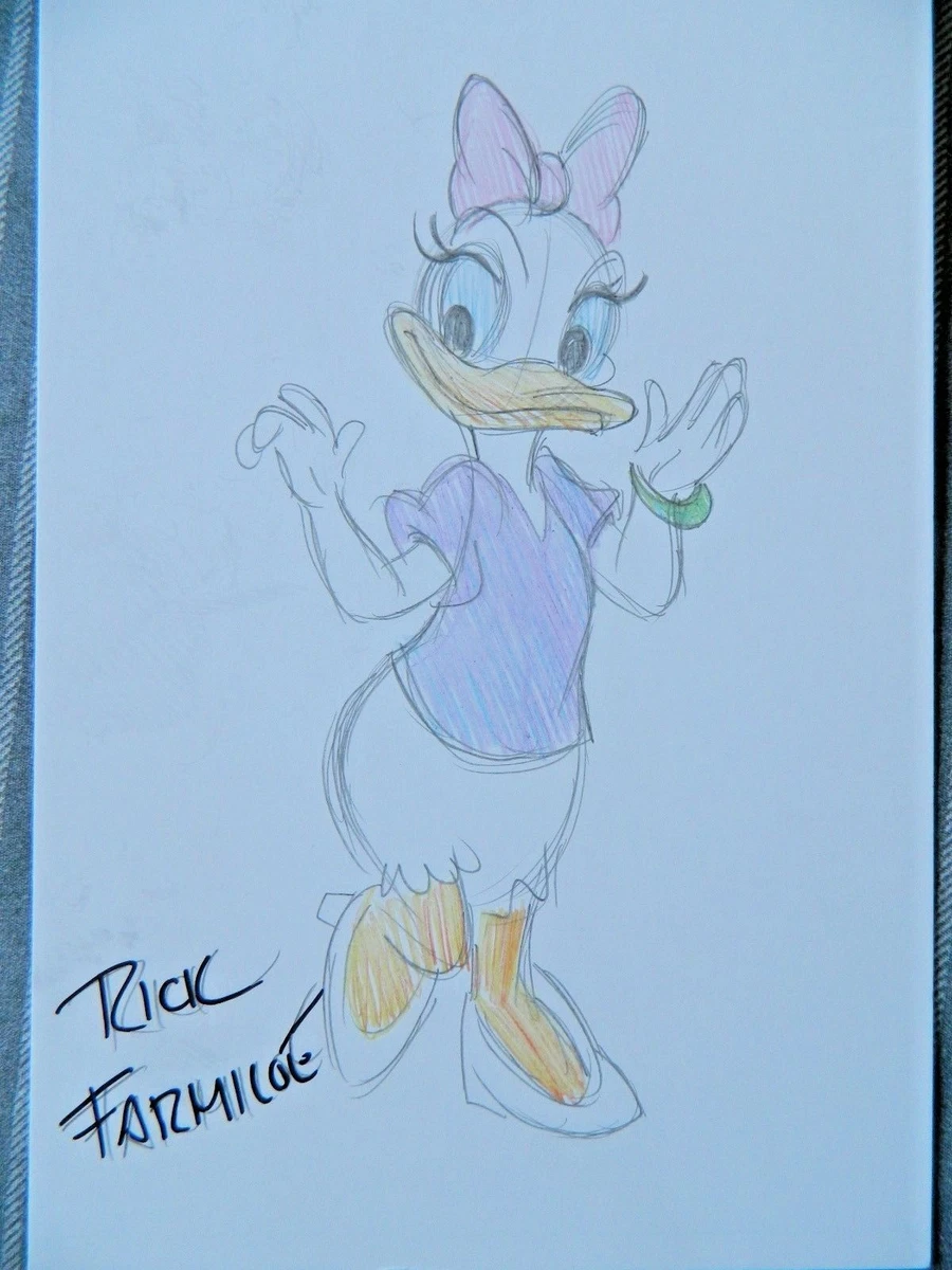 Daisy Duck Drawing