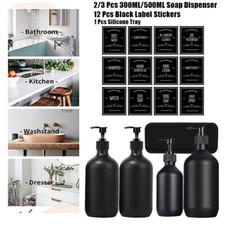 2/3 Pcs 300/500ml Soap Dispenser Shampoo Empty Bottles Shower Gel Conditioner