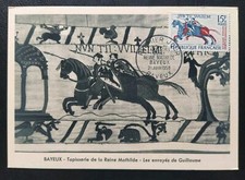 Carte maximum Timbre N° 1172 BAYEUX TAPISSERIE REINE MATHILDE  1958