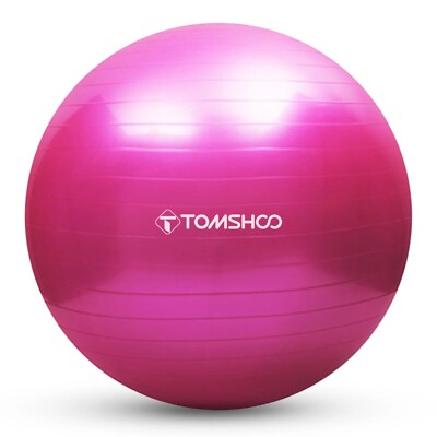 Yogaball mit Pumpe 45 75cm   Fitnessball Pilatesball Anti-Burst Gymnastikball PV