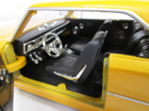 JADA 1/24 BIGTIME MUSCLE YELLOW 1967 CHEVY NOVA SS USED *READ* NO BOX - Bild 4 von 14