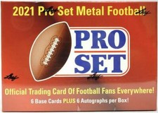 2021 Leaf Pro Set Metal Football Hobby Box