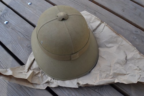 Vetnam Era Viet Cong pith helmet Jungle Safari Chinese type 58 helmet original - Picture 2 of 24