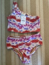 Two-piece swimsuit, Tie-dye, J Crew, , UPF 50, size 6-7, Crewcuts, NWT