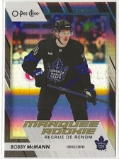2023 2023-24 O-Pee-Chee Rainbow Black Rookie #561 Bobby McMann 023/100