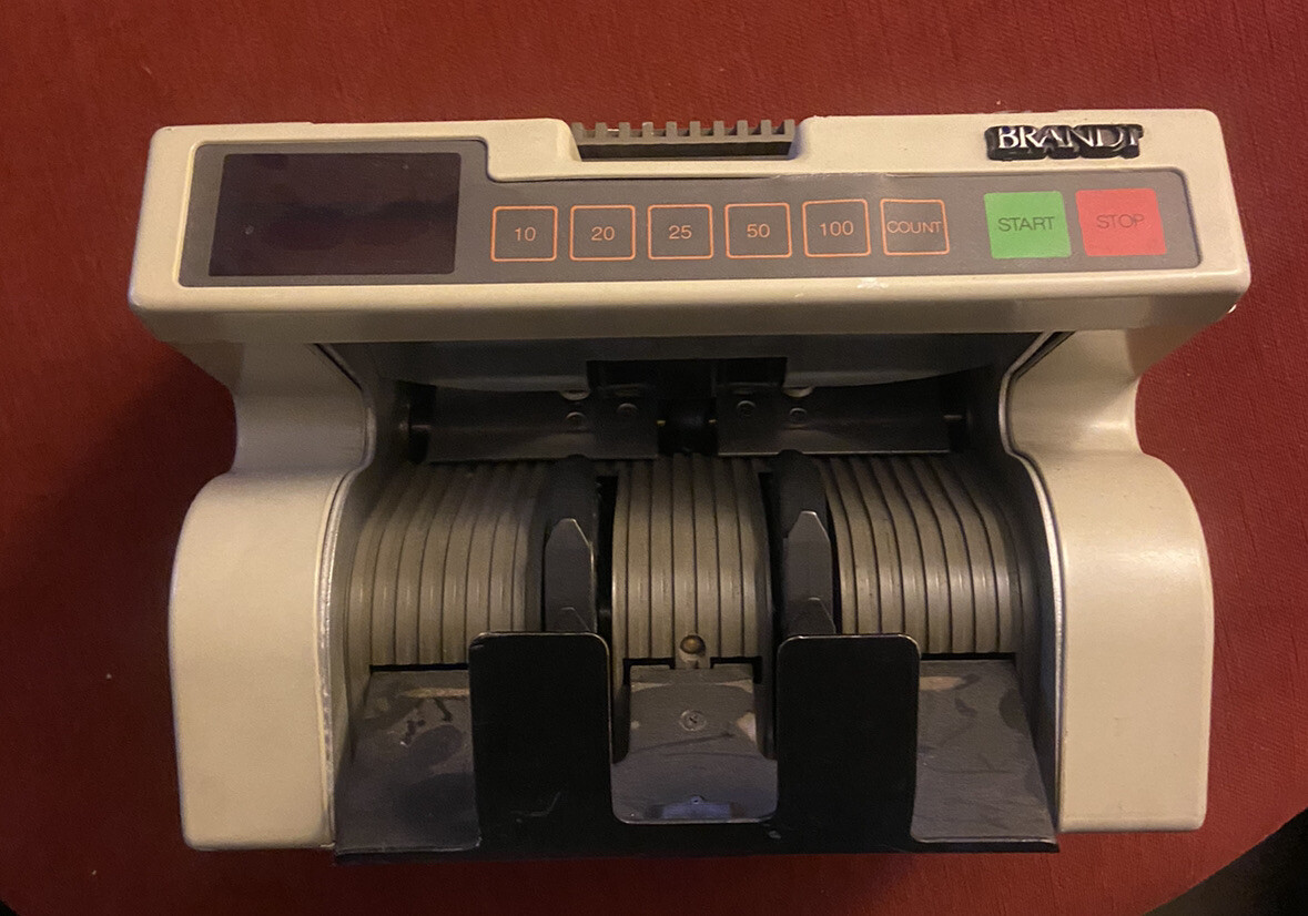 Brandt DeLaRue Bill Counter Model 8622 Currency Money Cash Counter eBay