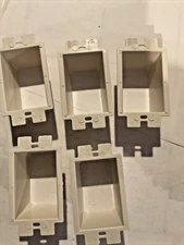Arlington BE1 (5) Electrical Outlet Box Extender, 1-Gang, White, 5-Pack