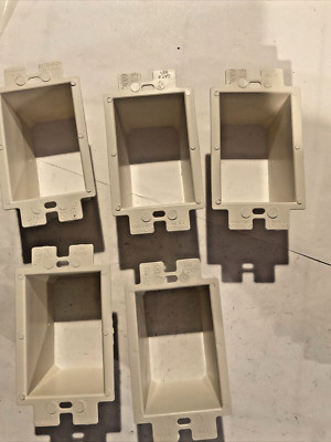 Arlington BE1 (5) Electrical Outlet Box Extender, 1-Gang, White, 5-Pack