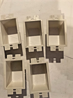 Arlington BE1 (5) Electrical Outlet Box Extender, 1-Gang, White, 5-Pack