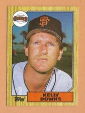 1987 Topps Baseball - Kelly Downs #438 Giants Rookie