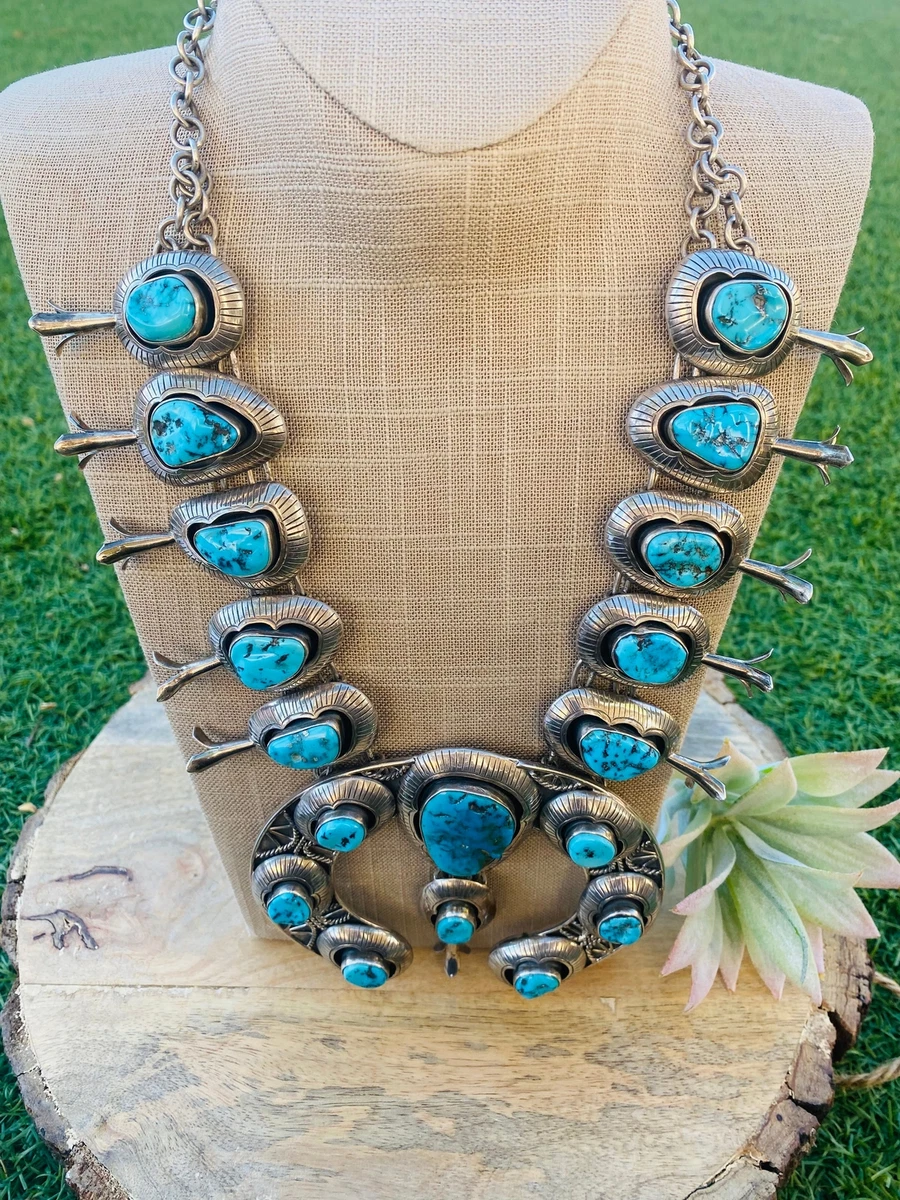Turquoise on sale necklace navajo