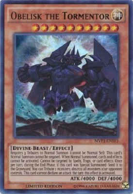 Yugioh - Obelisk the Tormentor - Ultra Rare - Limited NM - Free