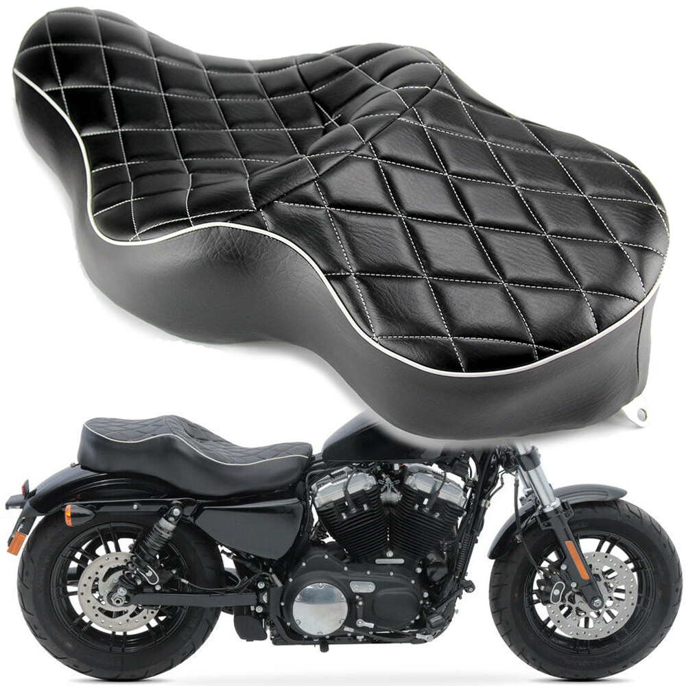 Driver Rider Passenger Two-up Seat For Harley Sportster Iron XL