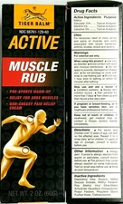 1/3/5/12 Pcs Tiger Balm Active Muscle Rub Non-Greasy Pain Relief Cream 2 Oz/ 60g