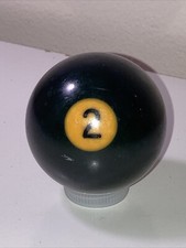 VTG BAKELITE Billiard Pool Ball 2 1/4" Diameter Number 2 Blue Solid