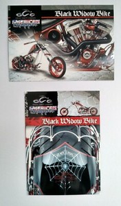 2004 Joyride Studios~ Orange County~American Chopper 2 Card Lot~Black Widow Bike